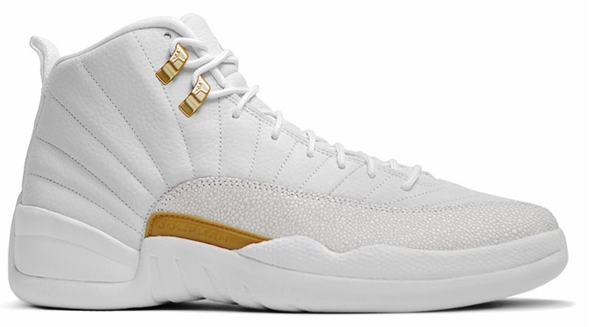 Air Jordan 12 OVO White Metallic Gold White Shoes